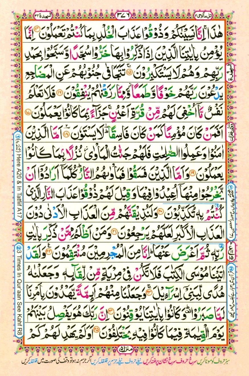 Surah 32 As-Sajdah, page 3