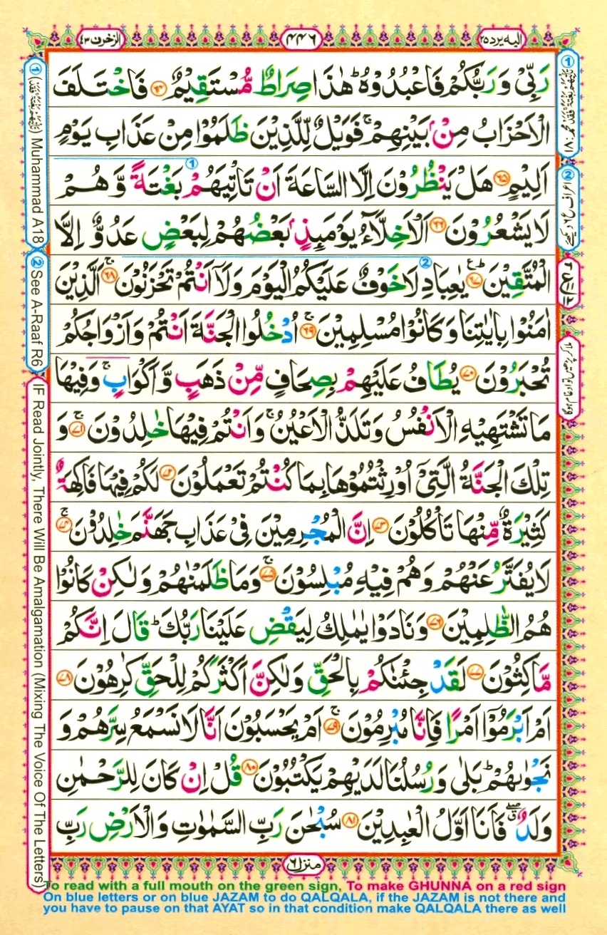 Surah 43 Az-Zukhruf, page 6