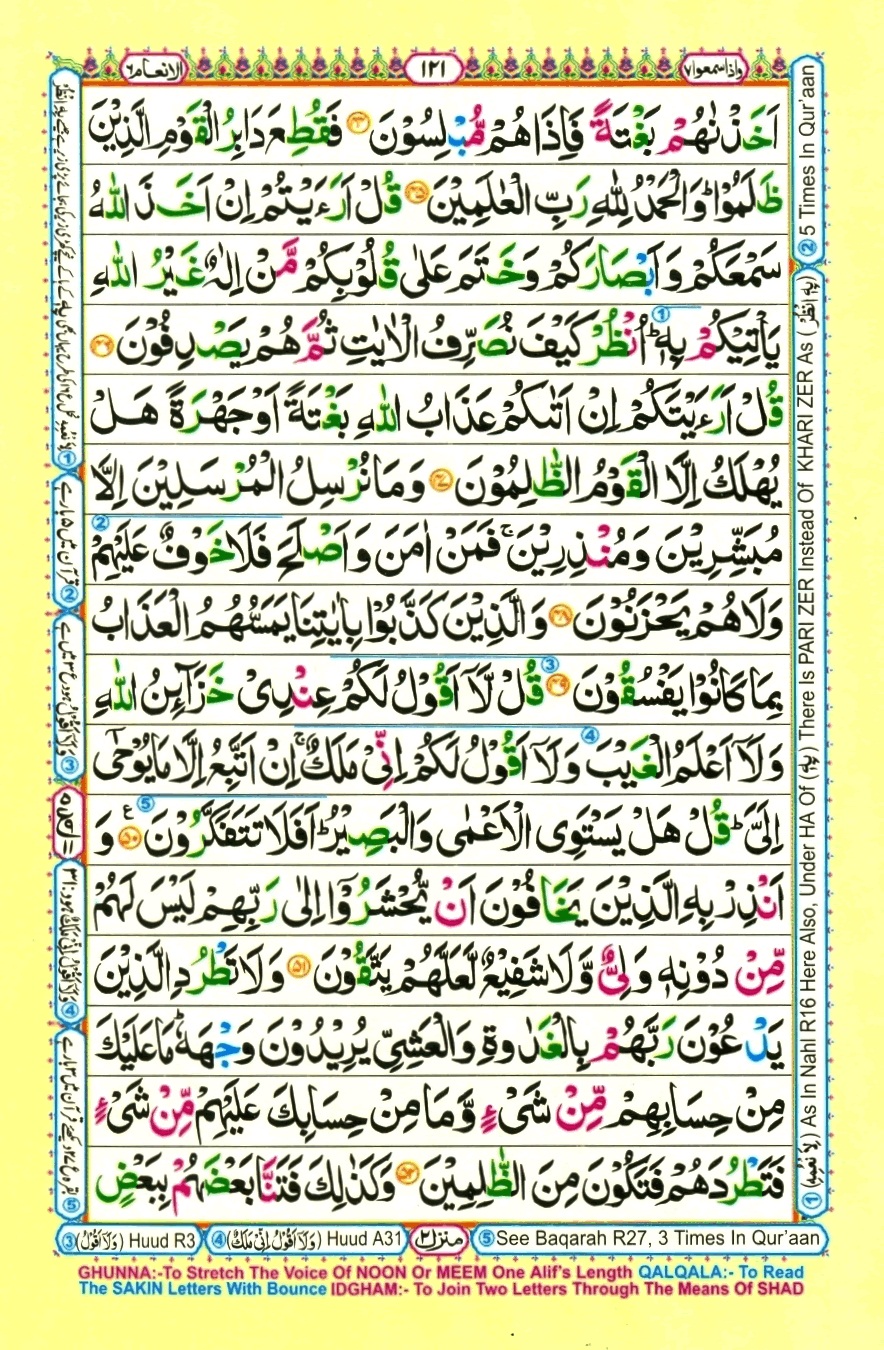 Surah 6 Al-An'am, page 6