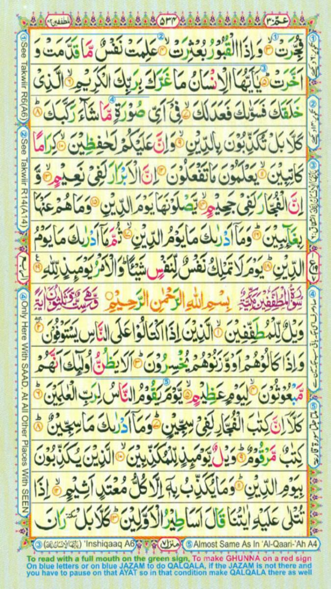 Surah 82 Al-Infitar, page 2